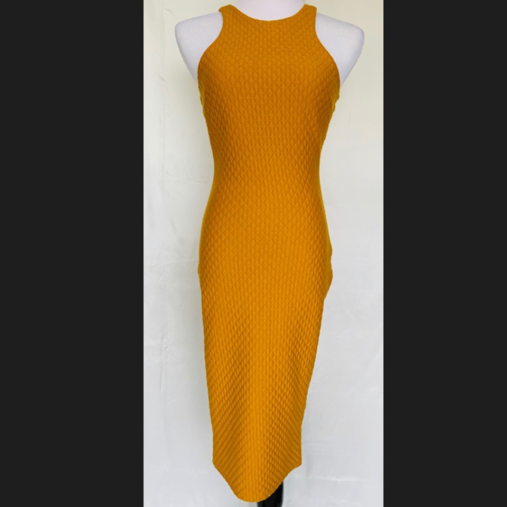 NWT AX Paris Mustard Dress
